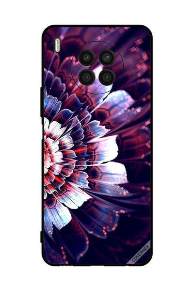 Covernex غطاء حماية لهاتف Honor 50 lite مع زهرة كبيرة منعكسة على الجانب الأيسر