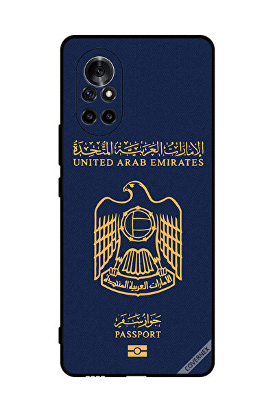 Covernex غطاء حماية لهاتف هواوي نوفا 8 5G بنمط جواز سفر الإمارات العربية المتحدة