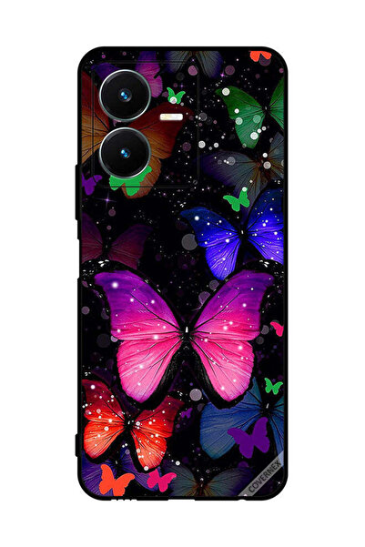 Covernex غطاء حماية لهاتف فيفو Y22 فراشات