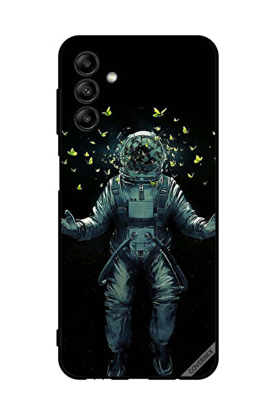 Covernex غطاء حماية لهاتف سامسونج جالاكسي A04s، رائد فضاء وفراشات