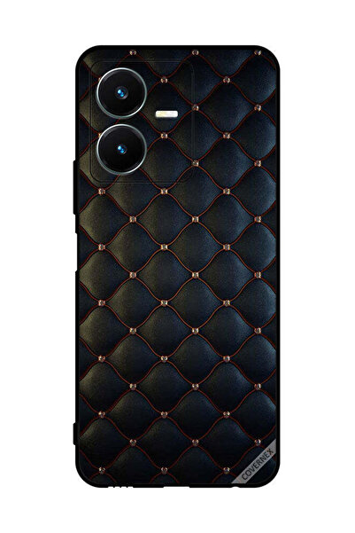 Covernex غطاء حماية لهاتف فيفو Y22 بنمط مطبوع عليه نقشة قماشية