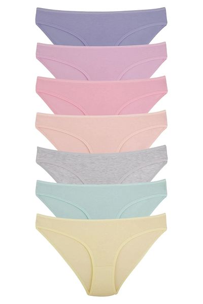Dominant Women's Colorful Cotton Lycra Panties 7 Pack