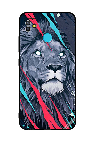 Covernex غطاء حماية لهاتف تكنو بوب 5 برسومات الأسد الملك