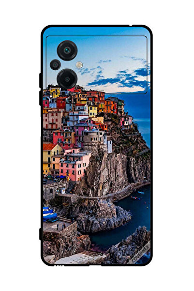 Covernex غطاء حماية لهاتف شاومي بوكو M5 4G - منازل ملونة على البحر