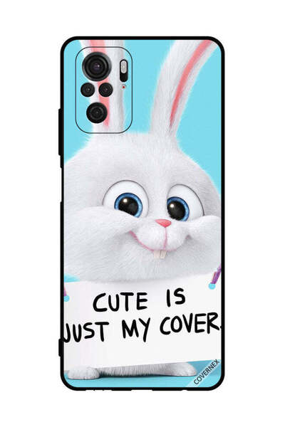 Covernex غطاء حماية لهاتف شاومي ريدمي نوت 10 4G، أرنب لطيف هو مجرد غطاء خاص بي