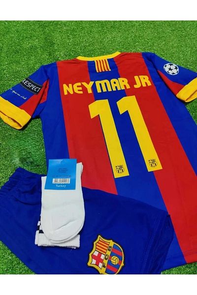 yenteks Barcelona Bordeaux Culoare Neymar Jr 2011 Tricou Copii Echipa cu șosete Cadou
