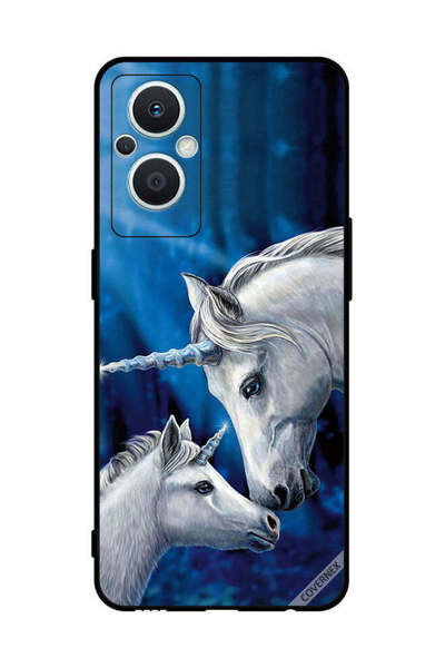Covernex غطاء حماية لهاتف Oppo Reno 7 Z - محب يونيكورن - طفل يونيكورن