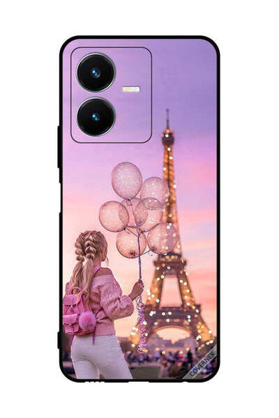 Covernex غطاء حماية لهاتف Vivo Y22s بطبعة فتاة تحمل بالونات