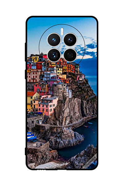 Covernex غطاء حماية لهاتف هواوي ميت 50 إي - منازل ملونة على البحر