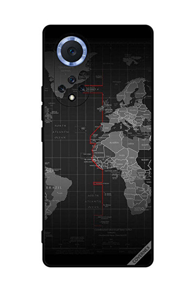 Covernex غطاء حماية لهاتف Honor 50 Pro مع خريطة العالم