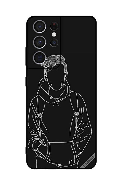 Covernex غطاء حماية لهاتف سامسونج S21 ألترا 5G رسم جاكيت بوي