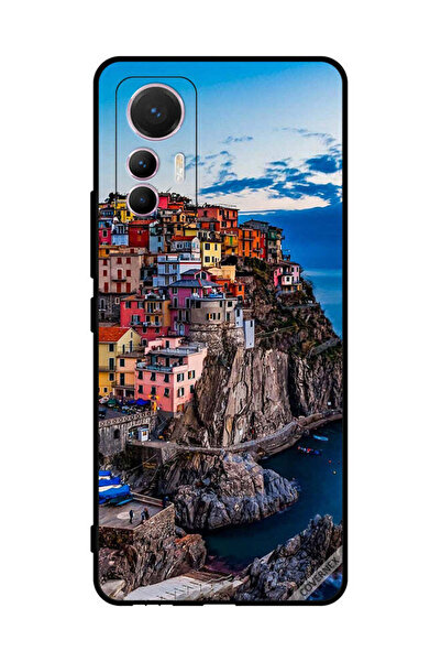 Covernex غطاء حماية لهاتف شاومي 12 لايت - منازل ملونة على البحر