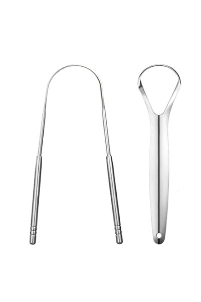 mucit home منظف اللسان الفضي للعناية بالفم، فرشاة إزالة لوحة اللسان، مكشطة ال...