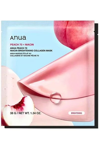 ANUA Peach 70 Niacin Brightening Collagen Mask 25 ml