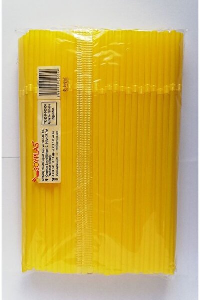 Kalbi Ticaret İnce Pipet Renkli Körüklü 1000'li Pipet