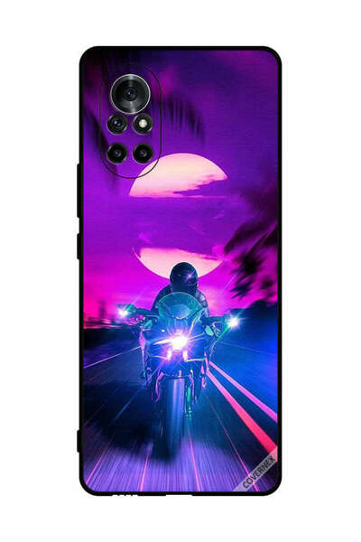 Covernex غطاء حماية لهاتف هواوي نوفا 8 - خلفية رجل على دراجة