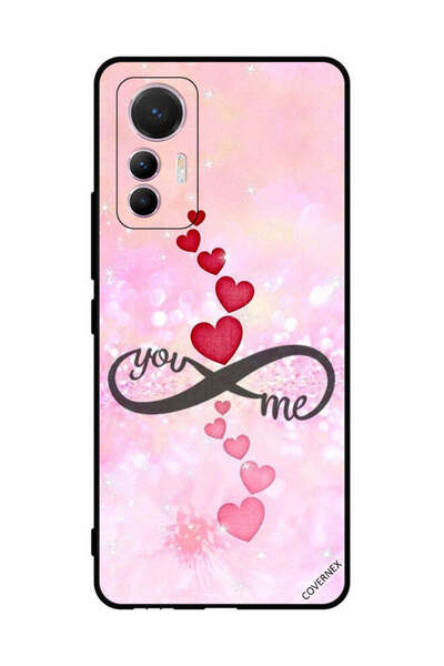 Covernex غطاء حماية لهاتف شاومي 12 لايت - قلوب أنت إنفينيتي مي