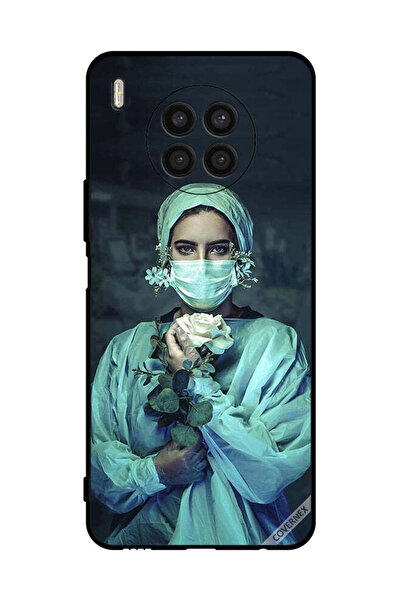 Covernex غطاء حماية لهاتف Honor 50 Lite ممرضة تحمل زهرة