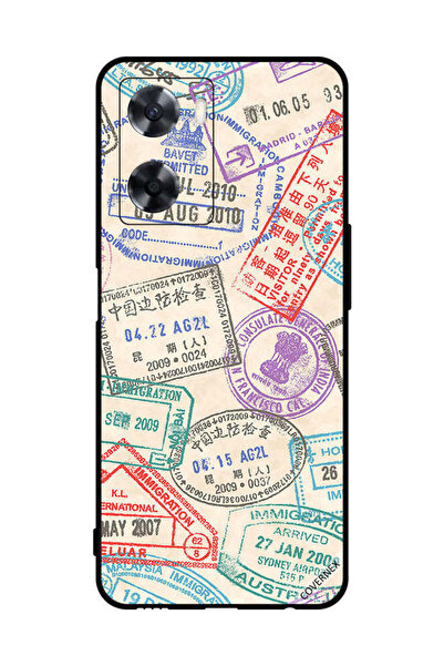 Covernex غطاء حماية لهاتف Oppo A77 4G بنمط طوابع السفر