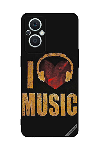 Covernex غطاء حماية لهاتف Oppo Reno 7 Lite Vintage I Love Music