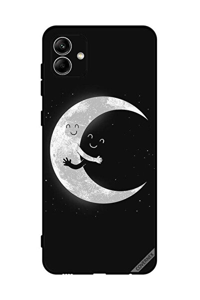Covernex غطاء حماية لهاتف سامسونج جالاكسي A04 4G مع عناق القمر والسماء المظلمة