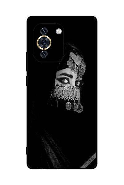 Covernex غطاء حماية لهاتف هواوي نوفا 10 - فتاة ذات عيون جميلة ووجه مزين بالمج...