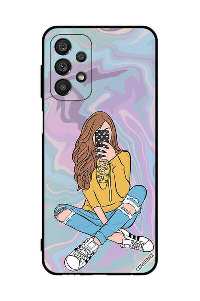 Covernex غطاء حماية لهاتف سامسونج جالاكسي A23 5G فتاة تلتقط صورة