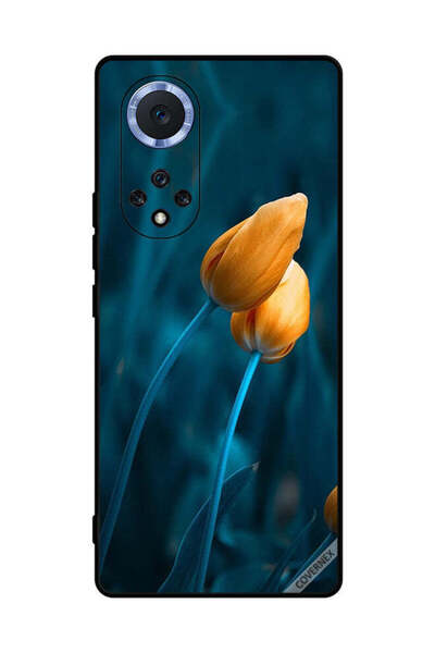 Covernex غطاء حماية لهاتف Honor 50 Pro مع زهرتين لطيفتين