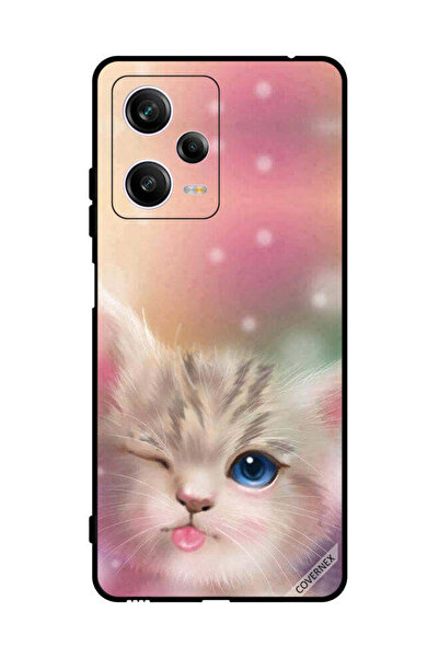 Covernex غطاء حماية لهاتف شاومي ريدمي نوت 12 برو - قطة لطيفة