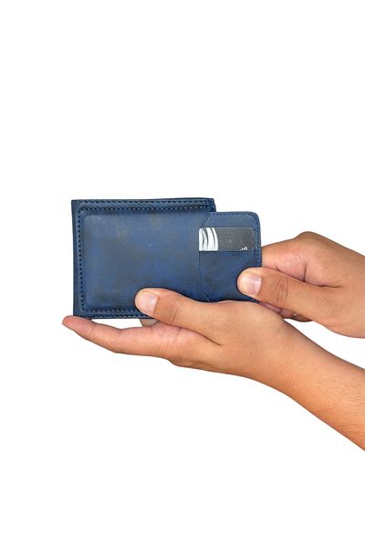 Tisaati Premium Series Luxury Leather Special Production Horizontal Crazy Leather Card Holder Men's Wallet