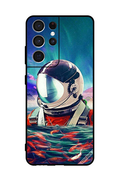 Covernex غطاء حماية لهاتف سامسونج S21 ألترا 5G رائد فضاء في بحر الأسماك
