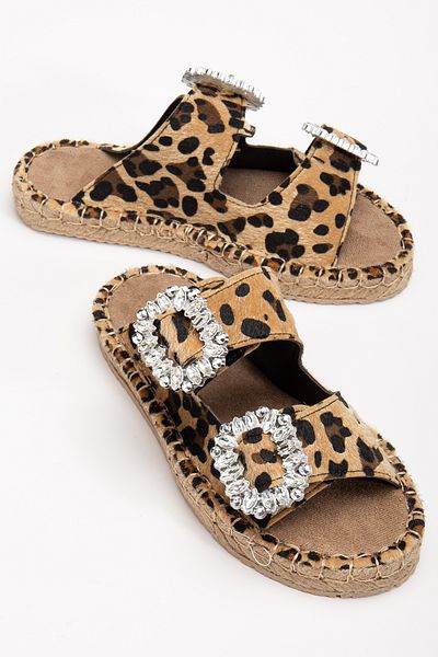 ACMZ SHOES Summer Stone Detailed Slippers