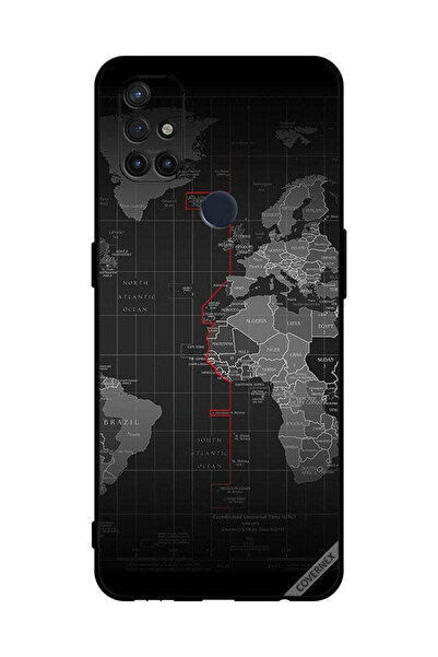 Covernex غطاء حماية لهاتف OnePlus Nord N10 5G خريطة العالم