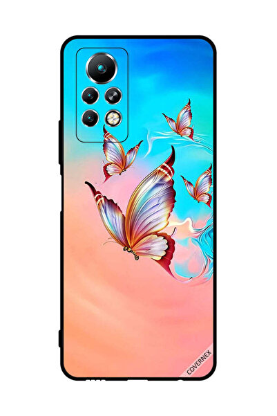 Covernex غطاء حماية لهاتف إنفينيكس نوت 11 برو بطبعة فراشات تحلق فوق الطلاء