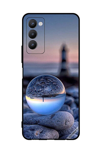 Covernex غطاء حماية لهاتف تكنو كامون 18، تصوير الطبيعة في زجاج دائري