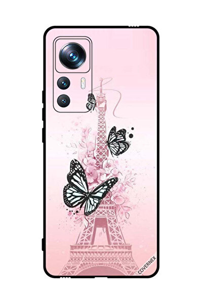 Covernex Protective Case Cover For Xiaomi 12T Pro Butterflies On Eiffel Tower
