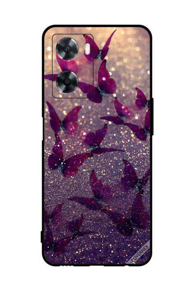 Covernex غطاء حماية لهاتف Oppo A57s بنقشة فراشات لامعة