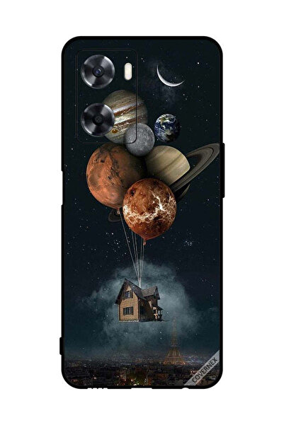 Covernex غطاء حماية لهاتف Oppo A77 4G - بالونات الكواكب تأخذك إلى المنزل