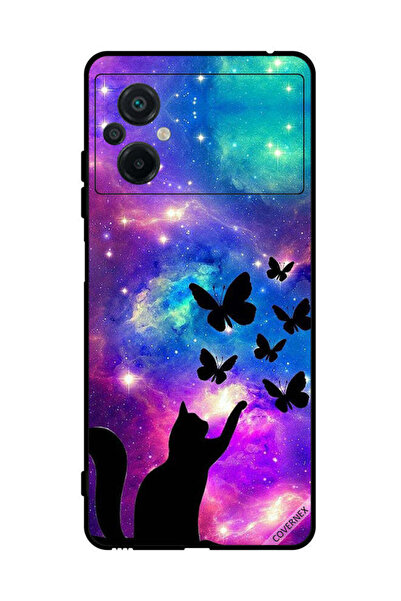Covernex غطاء حماية لهاتف شاومي بوكو M5 4G - قطة وفراشات