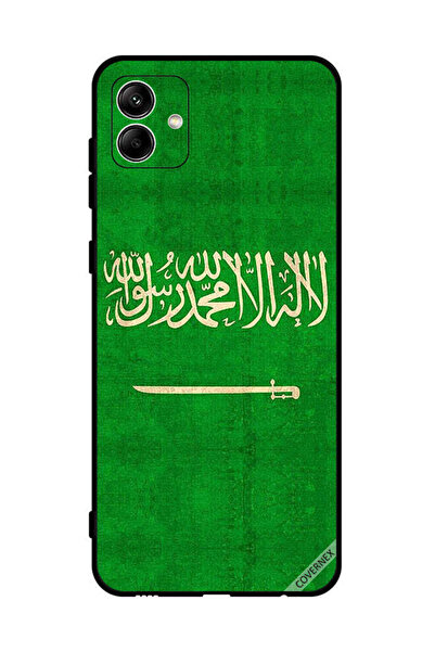 Covernex غطاء حماية لهاتف سامسونج جالاكسي A04 4G بعلم المملكة العربية السعودي...