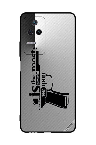 Covernex غطاء حماية لهاتف Xiaomi Poco F4 5G التعليم هو السلاح الأقوى