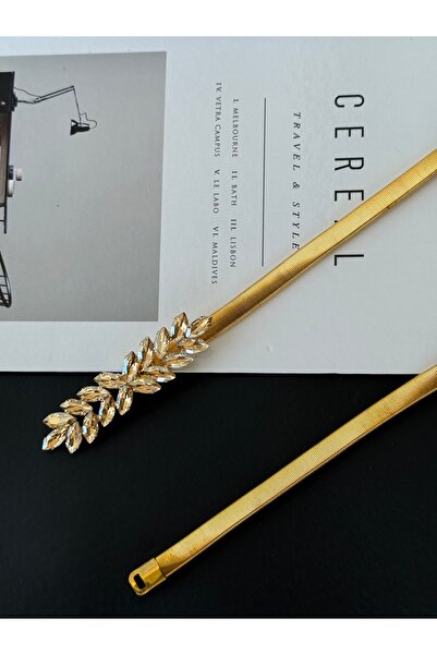 TABA BUTİK Curea de damă din aur cu detaliu de piatră