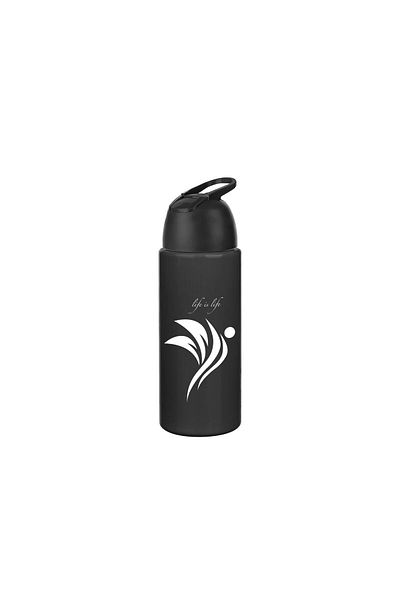 Cosiness Beautiful Life Patterned 500 ml Gray Pc Flask - Water Bottle