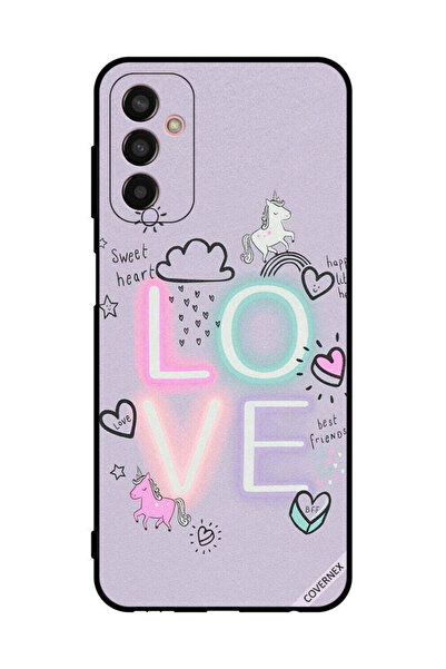 Covernex غطاء حماية لهاتف سامسونج جالاكسي M13 - قلب حلو، حب، وحيد القرن