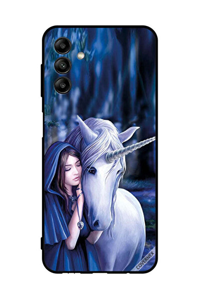 Covernex غطاء حماية لهاتف سامسونج جالاكسي A04s - فتاة تحب وحيد القرن