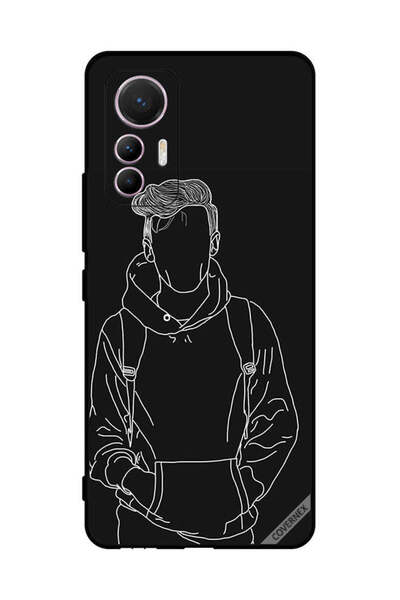 Covernex غطاء حماية لهاتف شاومي 12 لايت - رسم جاكيت بوي