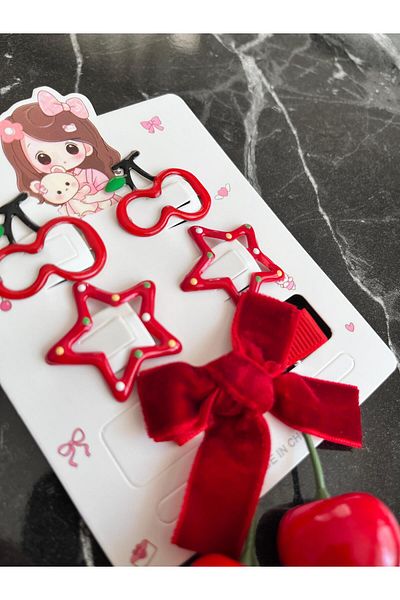 EMKSHOP Cherry Figure Buckle Set
