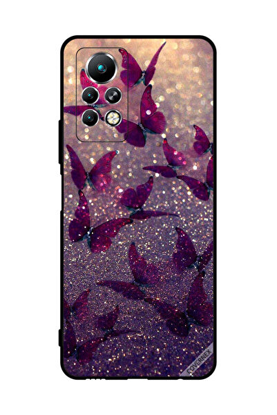 Covernex غطاء حماية لهاتف Infinix Note 11 Pro بنقشة فراشات لامعة