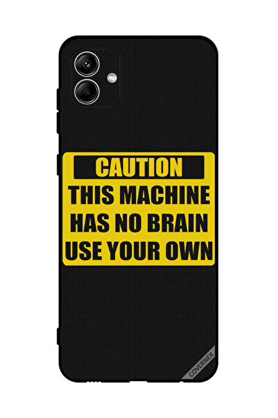 Covernex غطاء حماية لهاتف سامسونج جالكسي A04 4G تحذير: هذا الجهاز لا يحتوي على دماغ استخدمه بنفسك