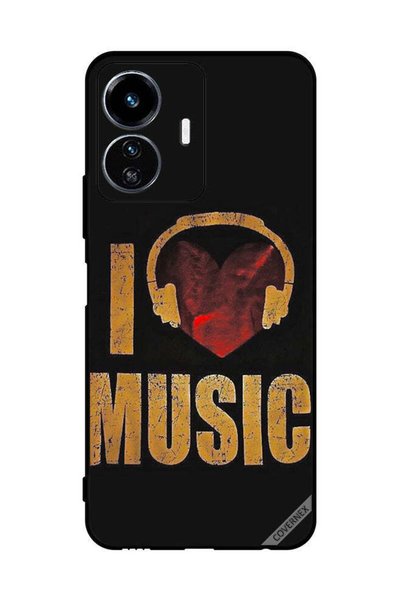 Covernex غطاء حماية لهاتف vivo Y77 Vintage I Love Music